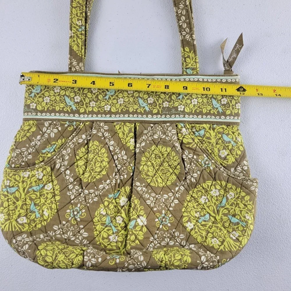 Vera Bradley Bluebird Sittin In A Tree Purse Shoulder Bag Cotton Purse Quilted B